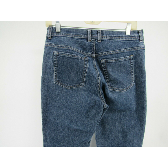 Gloria Vanderbilt Amanda Jeans Womens Size 8 Short Blue straight leg Mid Rise - Picture 3 of 10